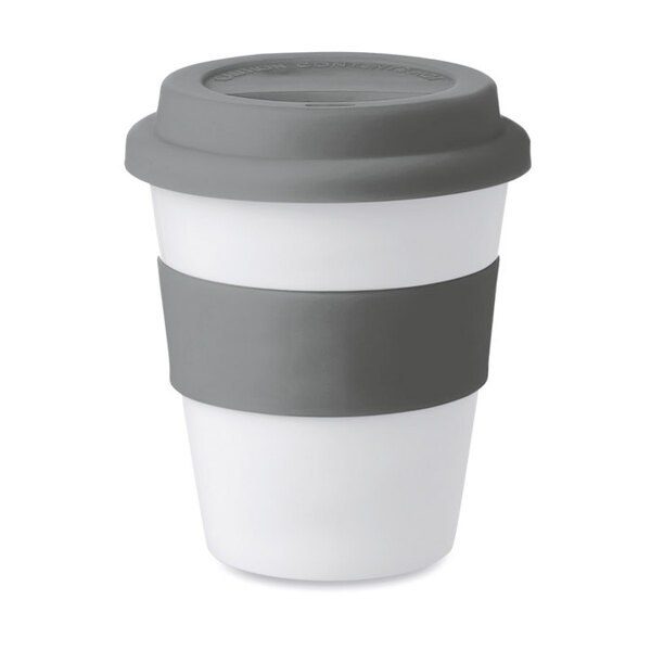 GiftRetail MO8078 - ASTORIA PP ASTORIA 350ml White Tumbler with Silicone Lid