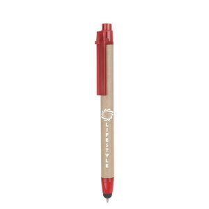 GiftRetail MO8089 - RECYTOUCH Recycled carton stylus pen Red
