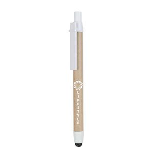 GiftRetail MO8089 - RECYTOUCH Recycled carton stylus pen White