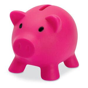 GiftRetail MO8132 - Piggy bank in PVC with an ABS stopper on the bottom