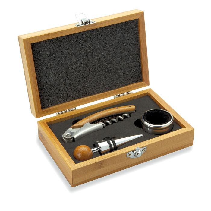 GiftRetail MO8147 - SONOMA Wine set in bamboo box