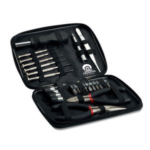 GiftRetail MO8241 - Tool set in a box Black