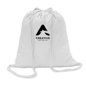 GiftRetail MO8484 - COLORED 100gr/m² cotton drawstring bag White