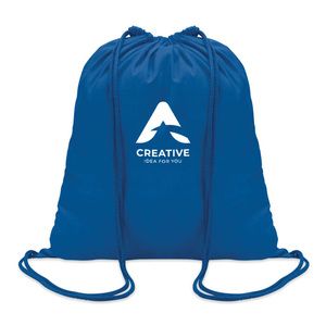 GiftRetail MO8484 - COLORED 100gr/m² cotton drawstring bag Royal Blue
