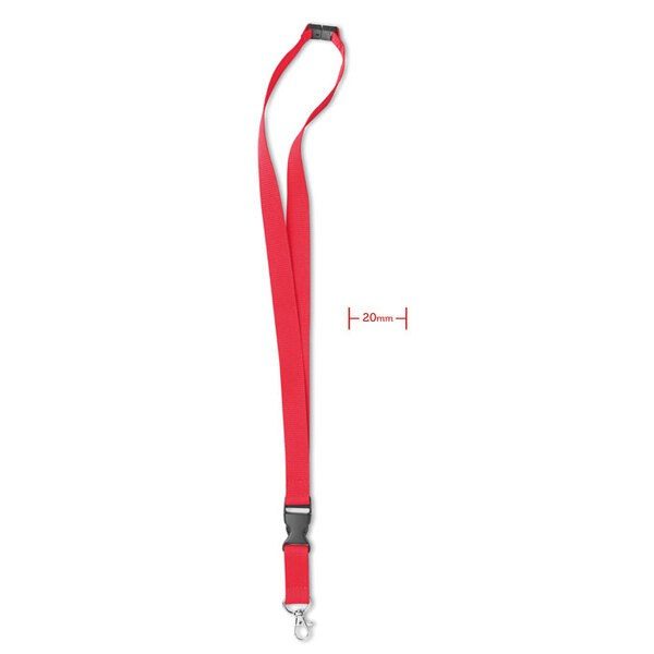 GiftRetail MO8595 - LANY Lanyard con gancho metal 20 mm