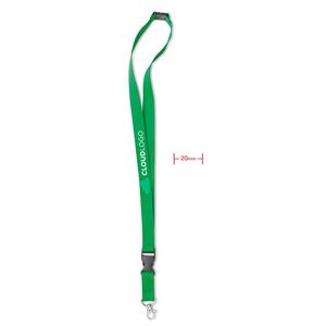 GiftRetail MO8595 - LANY Lanyard with metal hook 20 mm Green
