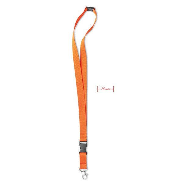 GiftRetail MO8595 - LANY Lanyard con gancho metal 20 mm