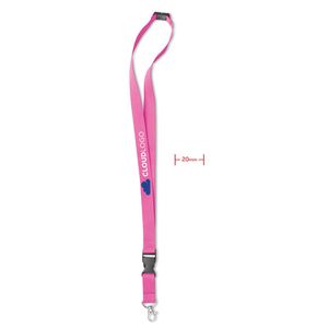 GiftRetail MO8595 - LANY Lanyard with metal hook 20 mm Fuchsia