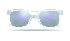 GiftRetail MO8652 - AMERICA TOUCH zonnebril met spiegelglazen Transparant