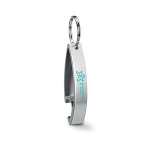 GiftRetail MO8664 - COLOUR TWICES Key ring bottle opener Silver