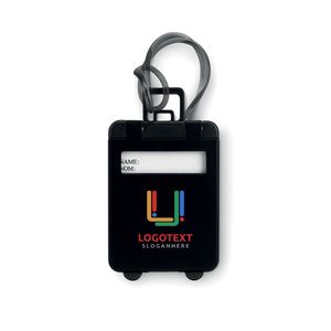 GiftRetail MO8718 - TRAVELLER Luggage tags plastic Black
