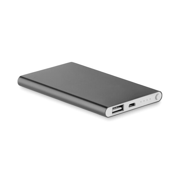 GiftRetail MO8735 - POWERFLAT Ultra Slim 4000 mAh Aluminum USB Power Bank