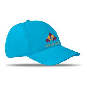 GiftRetail MO8834 - BASIE Casquette baseball 6 pans Turquoise