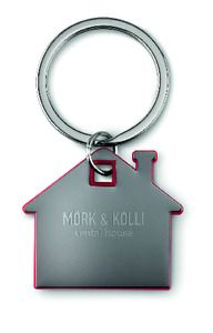 GiftRetail MO8877 - IMBA Porte-clés en forme de maison Rouge
