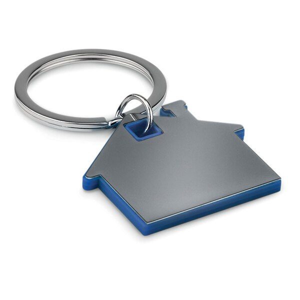 GiftRetail MO8877 - IMBA Durable House Shaped Stainless Steel Key Ring