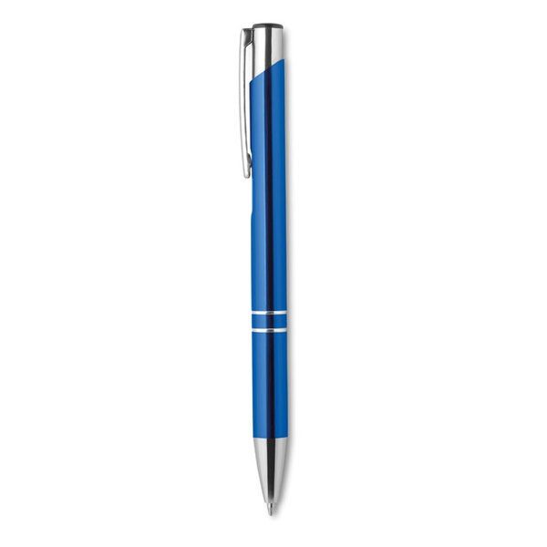 GiftRetail MO8893 - BERN Elegant Aluminium Push Button Pen with Blue Ink