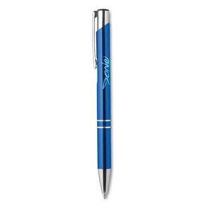 GiftRetail MO8893 - BERN Push button aluminium pen Royal Blue