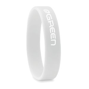 GiftRetail MO8913 - EVENT Silicone wristband White