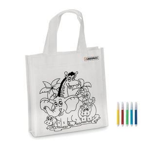 GiftRetail MO8922 - SHOOPIE Kinder Shopping Tasche Weiß