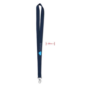 GiftRetail MO9058 - SIMPLE LANY Lanyard 20 mm Blue