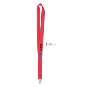 GiftRetail MO9058 - SIMPLE LANY Lanyard 20 mm Red