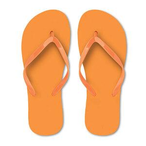 GiftRetail MO9082-L - HONOLULU EVA beach slippers size L Orange