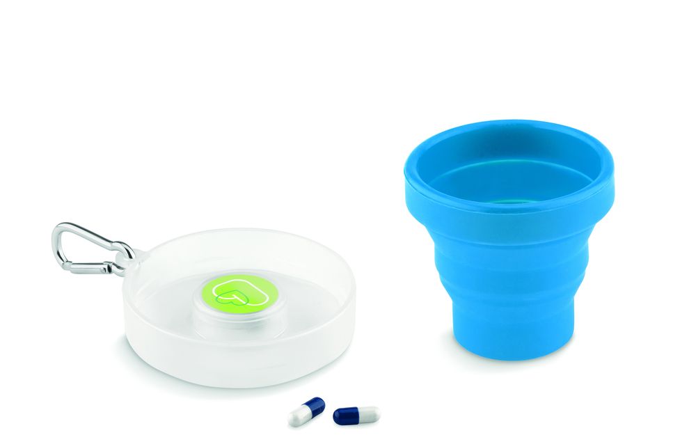GiftRetail MO9196 - CUP PILL Silicone foldable cup