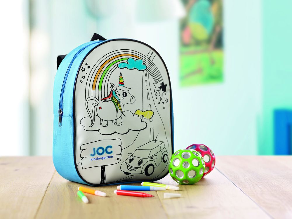 GiftRetail MO9207 - BACKSKETCHY Backpack with 5 markers