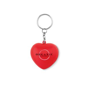 GiftRetail MO9210 - LOVY RING Key ring with PU heart Red