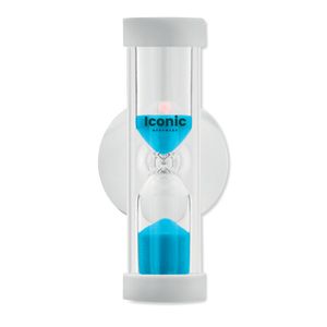 GiftRetail MO9211 - 4 min sand timer with suction cup Blue