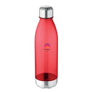 GiftRetail MO9225 - ASPEN Milk shape 600 ml bottle Transparent Red