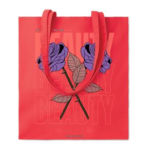 GiftRetail MO9268 - COTTONEL COLOUR + 140gr/m² cotton shopping bag Red