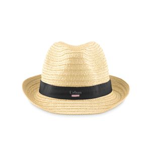 GiftRetail MO9341 - BOOGIE Paper straw hat Black