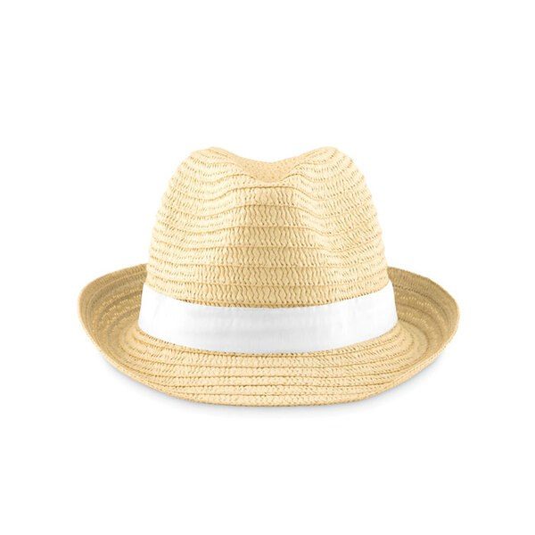 GiftRetail MO9341 - BOOGIE Stylish Summer Paper Straw Hat with Band