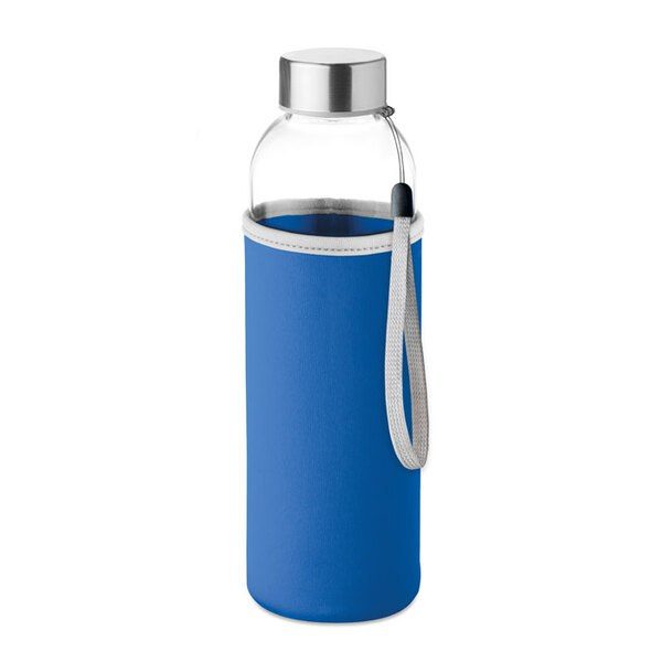 GiftRetail MO9358 - UTAH GLASS Eco-Friendly 500ml Glass Bottle with Neoprene Cover