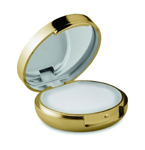 GiftRetail MO9374 - DUO MIRROR Mirror lip balm Gold