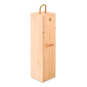 GiftRetail MO9413 - VINBOX Weinkiste aus Holz Wood