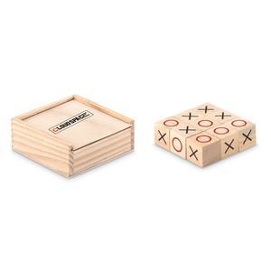 GiftRetail MO9493 - Wooden tic tac toe game Wood