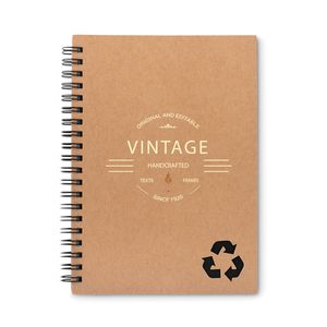 GiftRetail MO9536 - PIEDRA Stone paper notebook 70 lined Black
