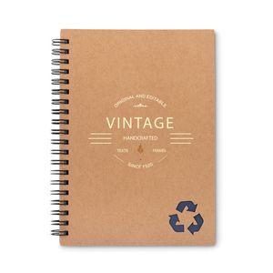 GiftRetail MO9536 - PIEDRA Stone paper notebook 70 lined Blue