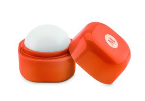 GiftRetail MO9586 - LIPS Lip balm in cube box Orange