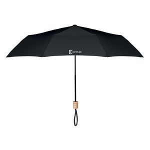 GiftRetail MO9604 - TRALEE Faltbarer Regenschirm Schwarz