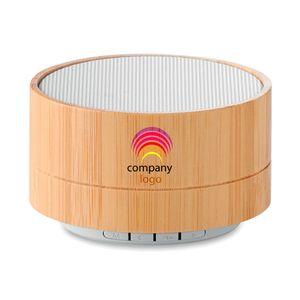 GiftRetail MO9609 - SOUND BAMBOO 3W Bamboo wireless speaker White