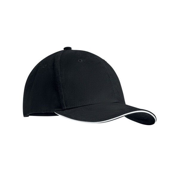 GiftRetail MO9644 - DUNEDIN Heavy Cotton Baseball Cap with Sandwich Peak