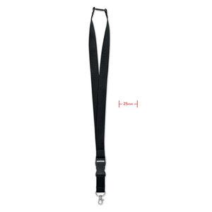 GiftRetail MO9661 - WIDE LANY Lanyard with metal hook 25mm