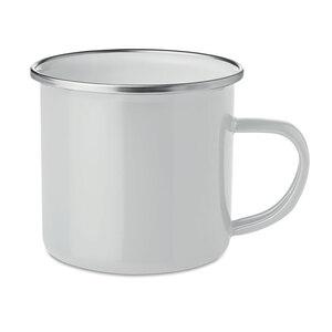 GiftRetail MO9756 - PLATEADO Metal mug with enamel layer