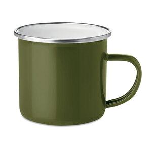 GiftRetail MO9756 - PLATEADO Metal mug with enamel layer
