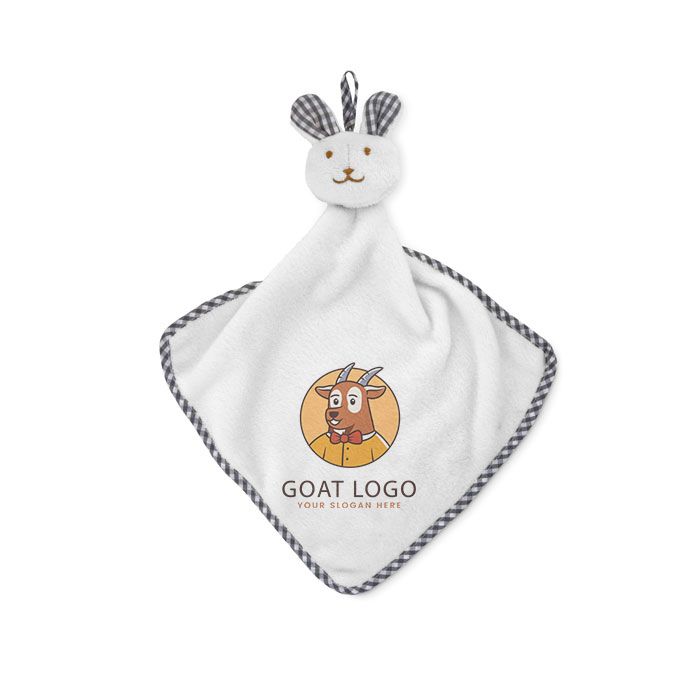 GiftRetail MO9777 - HUG ME Plush rabbit design baby towel