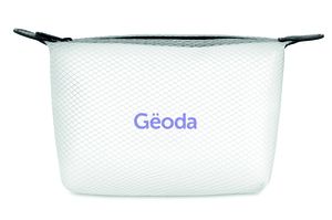 GiftRetail MO9827 - BALI BAG Mesh EVA toiletry bag Transparent White