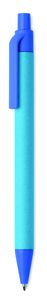 GiftRetail MO9830 - CARTOON COLOURED Penna a sfera in PLA di mais Blue